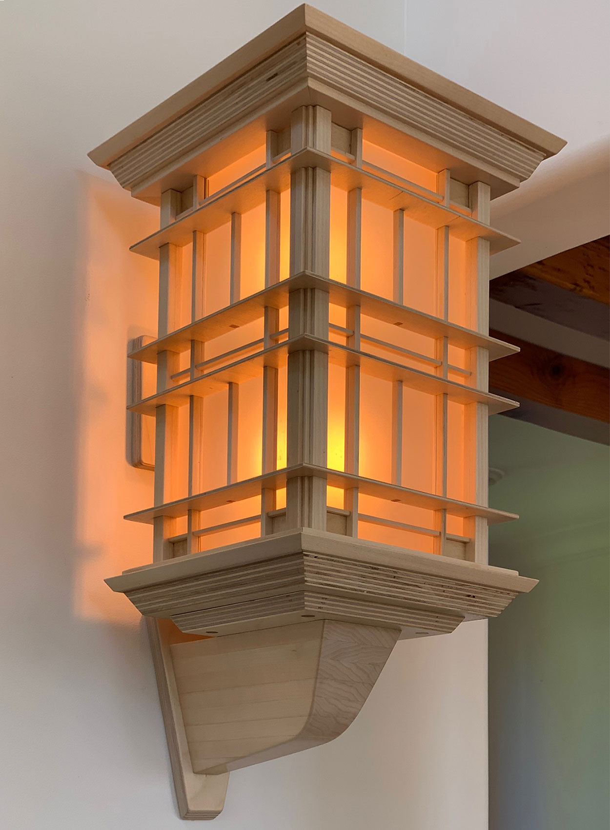 Wood Wall Lantern